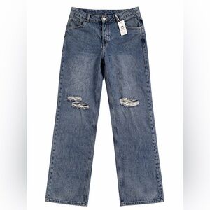 Classic Blue Distressed Jeans